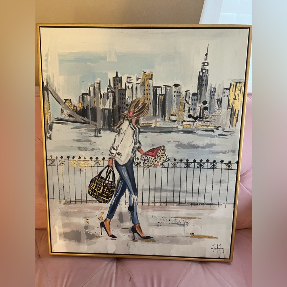 Colleen Karis Designs wall art Woman walking in NYC
